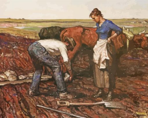 Farmers By Harvey Dunn paint by number