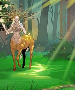 Forest Guardian paint by number
