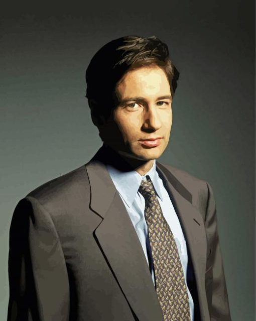 Fox Mulder paint by number
