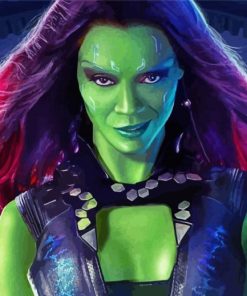 Gamora paint by number