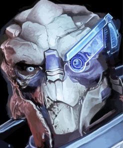 Garrus Vakarian Mass Effect paint by number