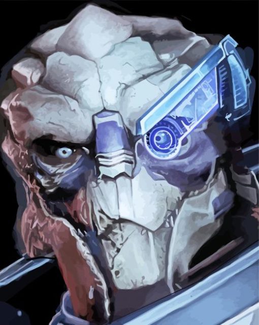 Garrus Vakarian Mass Effect paint by number