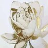 Gold And White Flower paint by number