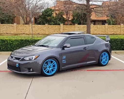 Grey Scion Tc Car paint by number