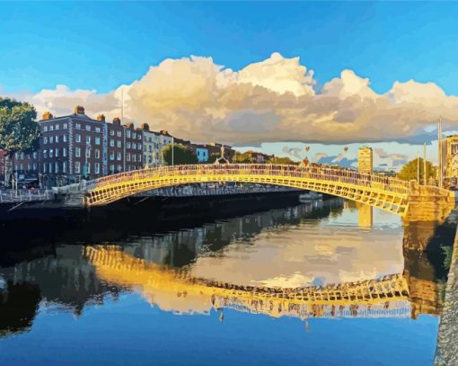 Half Penny Bridge paint by number