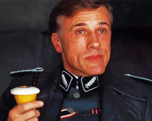 Hans Landa Movie Character paint by number