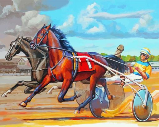 Harness Racing paint by number