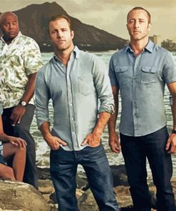 Hawaii Five O Characters paint by number