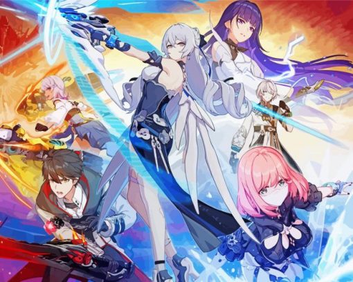Honkai Impact paint by number