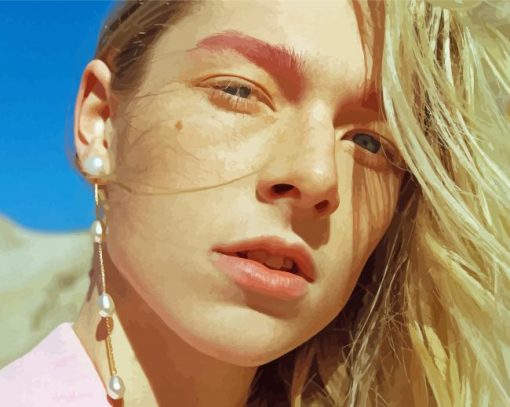 Hunter Schafer Face paint by number