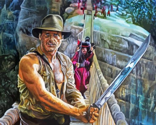 Indiana Jones Scene paint by number