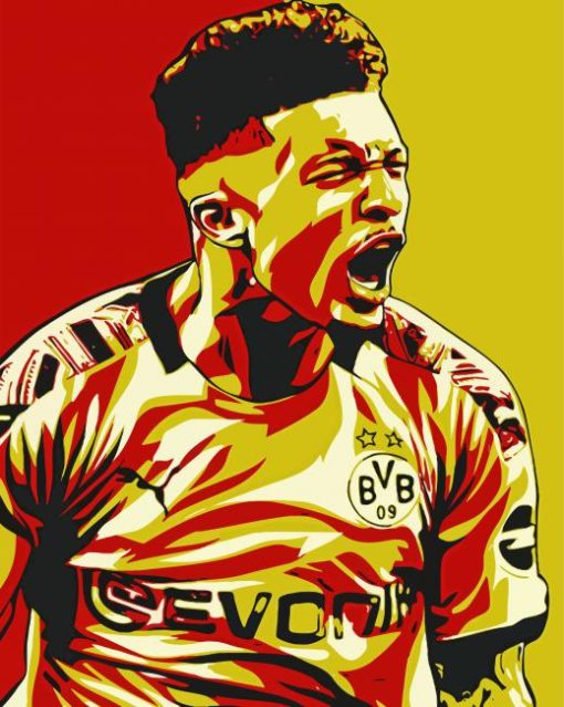 Jadon Sancho paint by number