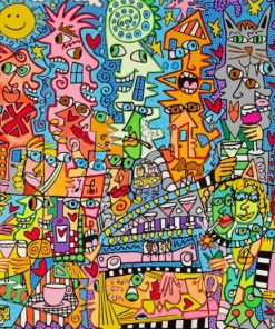 James Rizzi Art paint by number