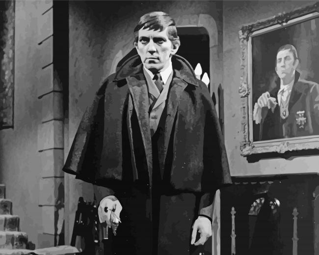 Jonathan Frid Dark Shadows paint by number