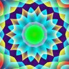 Kaleidoscope Sun paint by number