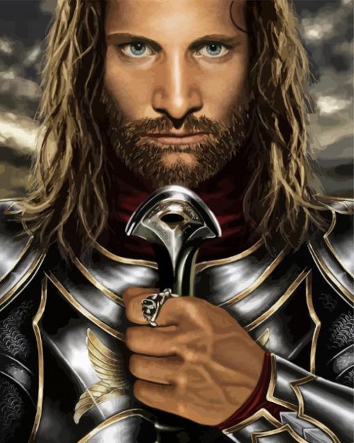Lord Of The Rings Aragorn paint by number