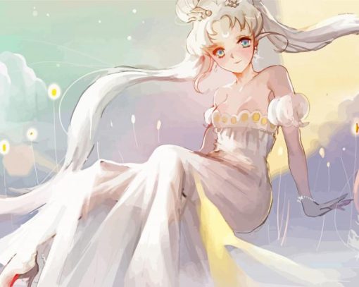 Magical Anime Bride paint by number