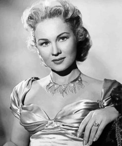 Monochrome Virginia Mayo paint by number