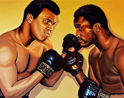 Muhammed Ali And Frazier paint by number