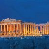 Night View Parthenon Athens paint by number