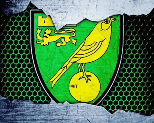 Norwich City Fc Logo paint by number