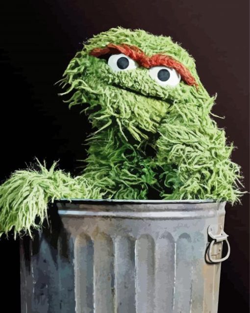 Oscar The Grouch paint by number