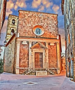 Pitigliano Building paint by number