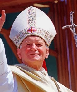 Pope John Paul paint by number