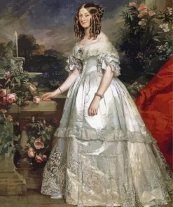 Princess In Victorian Dress paint by number