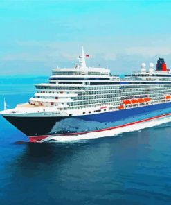 Queen Elizabeth Cruise Ship paint by number