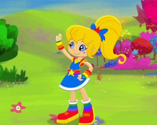 Rainbow Brite paint by number