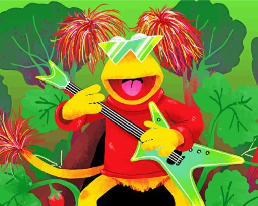 Red Fraggle Rock paint by number