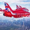 Red Arrows Jets paint by number