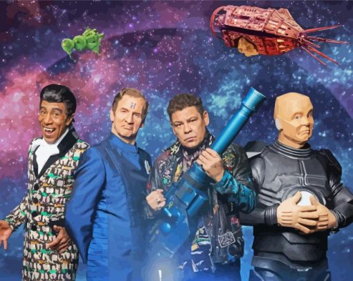 Red Dwarf Characters paint by number