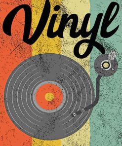 Retro Vinyl Record paint by number