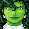 She Hulk Hero paint by number