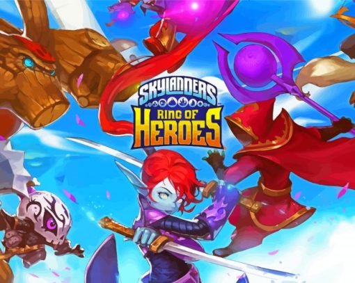 Skylanders Ring Of Heroes paint by number