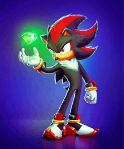 Sonic The Hedgehog Crystal Shadow paint by number