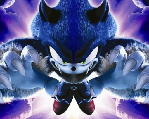 Sonic Werewolf paint by number