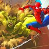 Spider Man Hulk paint by number