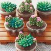 Succulent Dessert paint by number