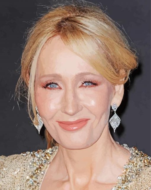 The Author Jk Rowling paint by number