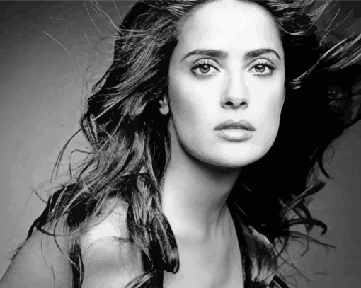 The Beautiful Salma Hayek paint by number