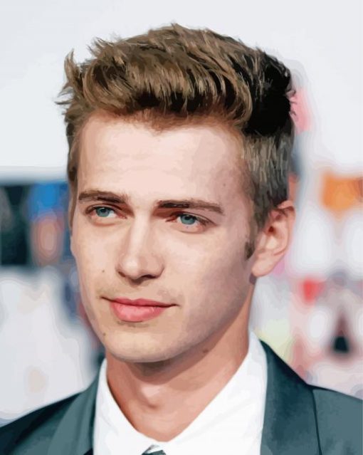 The Canadian Actor Hayden Christensen paint by number