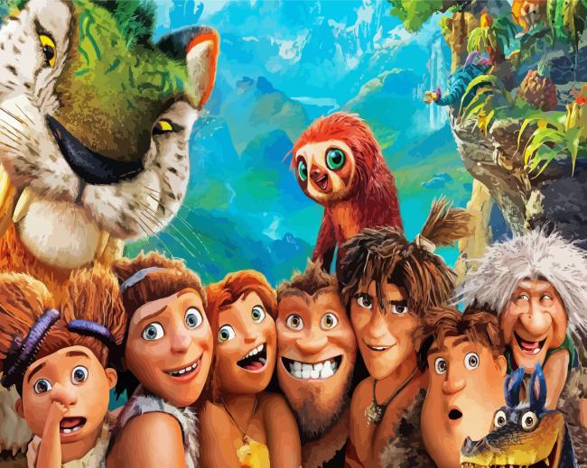The Croods Characters paint by number