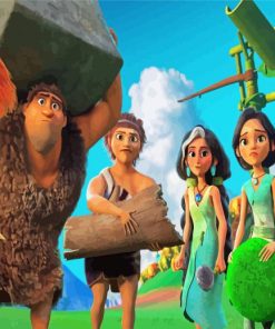 The Croods Family Movie paint by number