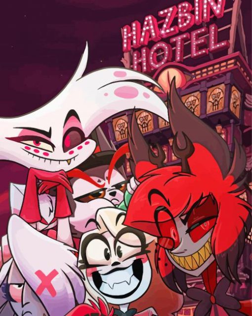 The Hazbin Hotel paint by number