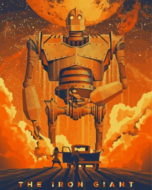 The Iron Giant Movie paint by number