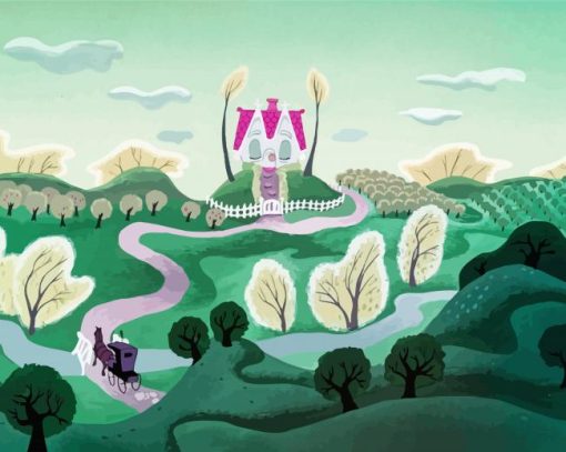 The Little House Mary Blair paint by number