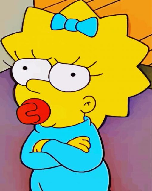 The Simpsons Maggie paint by number